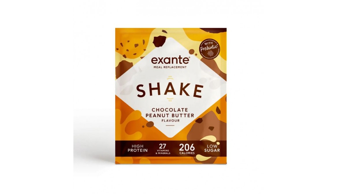 Exante Diet Meal Replacement Shake, Chocolate Peanut Butter, Single Serving Sachet