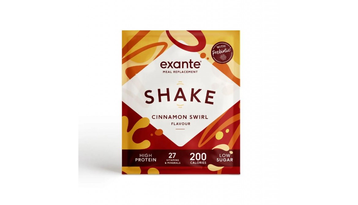 Exante Diet Meal Replacement Shake, Cinnamon Swirl, Single Serving Sachet